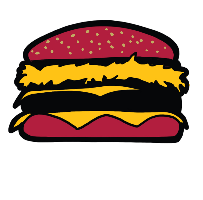 Arizona Cardinals Cheeseburgers Logo DIY iron on transfer (heat transfer)
